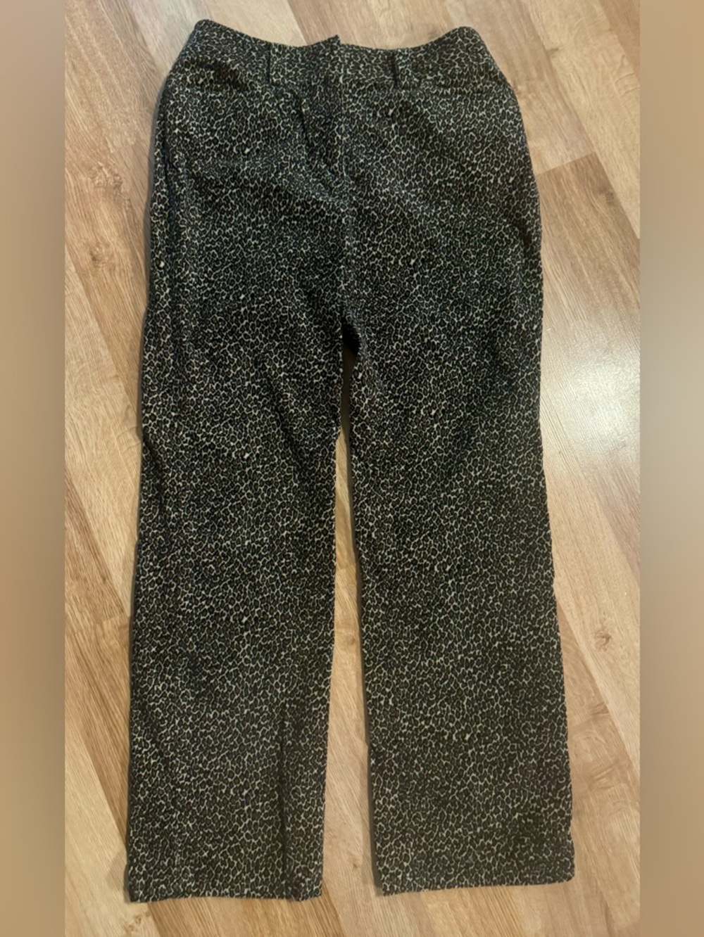 NWOT Talbots Leopard Flare Corduroy Pants Sz 10 (Fit Like an 8 IMO)